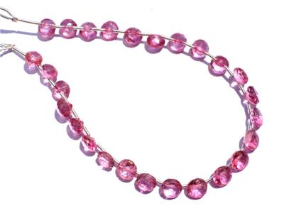 Pink Topaz Faceted Onion (Quality AA+)
